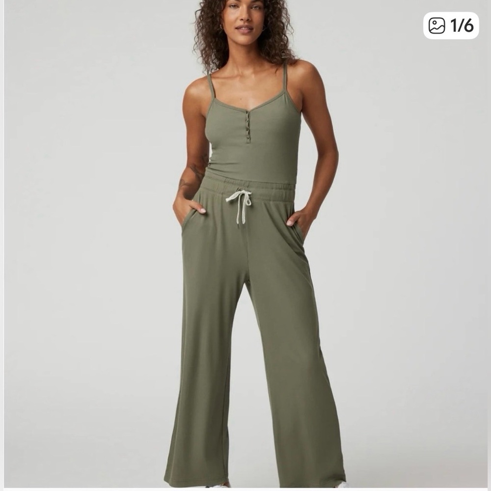 Vuori Sage Green Jumpsuit